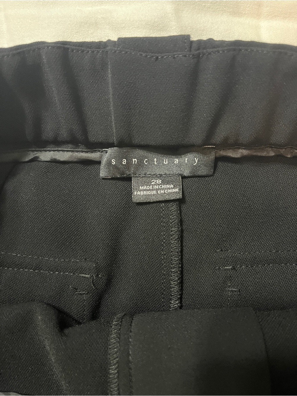 Sanctuary Black High-Waist Trousers